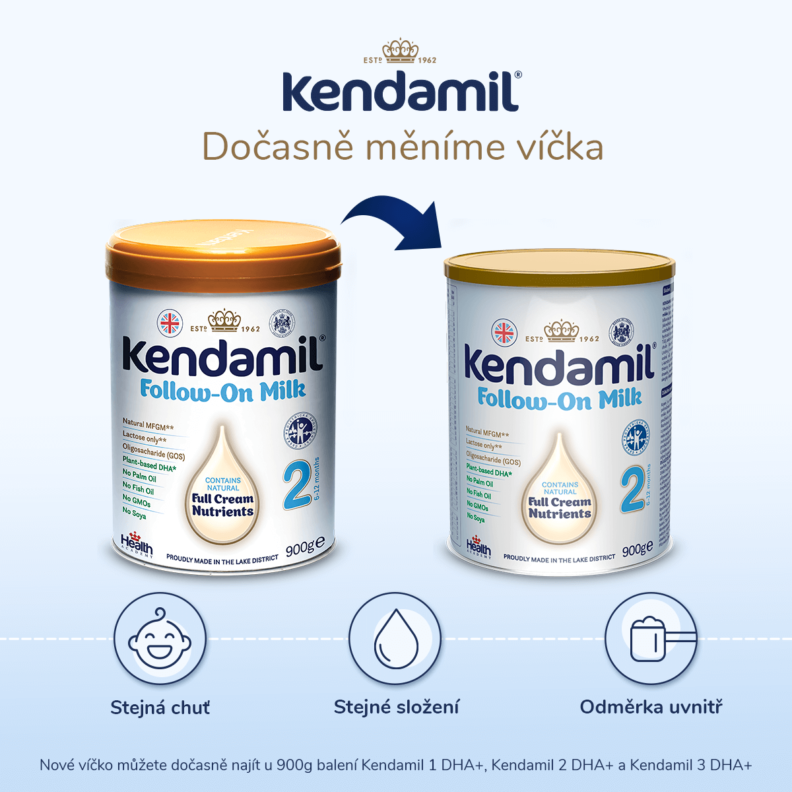 Nová víčka Kendamil