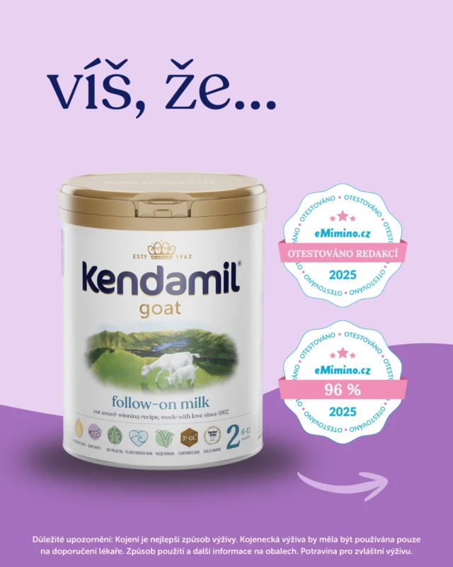 Minulý rok prošlo kozí mléko Kendamil testováním redakce @emimino.cz – a hlavně reálných maminek. 🐐🍼

Co je mile překvapilo?
✨ jemná chuť, která miminkům chutná
✨ dobrá snášenlivost a pozitivní reakce bříšek
✨ snadná rozpustnost, bez hrudek a zbytečného třepání

Právě chuť a reakce miminek se v recenzích objevují opakovaně – a pro spoustu rodičů to byl příjemný první kontakt s kozím mlékem. 🤍

Pokud tě zajímá, jak mléko hodnotily další maminky, jejich zkušenosti a postřehy najdeš tady 👉
https://www.emimino.cz/zkusenosti/produkty/kendamil/kendamil-kojenecke-batolecke-pokracovaci-mleko/

Děkujeme všem maminkám, které se o své zkušenosti podělily. 🫶