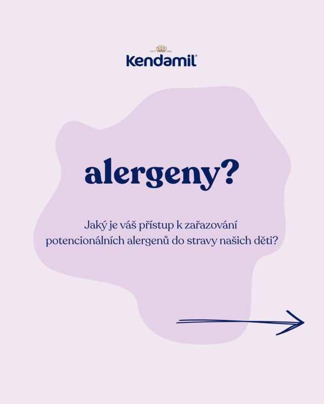 💙JAK ZAČÍT S ALERGENY💙

Začněte s jednoduchými, dobře snášenými potravinami jako rýže a oves, a postupně přidávejte mléko, sóju, vejce a další alergeny. 
Sledujte důkladně reakce a vždy se poraďte s pediatrem.
Pro bezpečnou volbu doporučujeme Kendamil bez palmového oleje a sóji. 

#Kendamil #ProTyNejmilovanější #kendamilcz #mleko #plnotucnemleko #miminko #mojemiminko #promiminko #miminka #promiminka

Důležité upozornění: Kojení je nejlepší způsob výživy kojenců. Batolecí mléka mají být pouze součástí smíšené a vyvážené stravy. Způsob použití a další informace na obalech. Potravina pro zvláštní výživu. *HMO (3´GL)