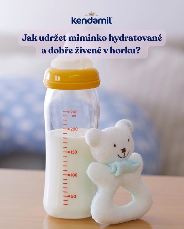 🍼Jak udržet miminko hydratované a dobře živené v horku?🍼 

Bojíte se udržet miminko hydratované a dobře živené v horku? 

Zde jsou 3 tipy na krmení kojeneckým mlékem v teplejším počasí! ☀️👆
🍼 NHS doporučuje použít krmení (uchovávané při pokojové teplotě) do 2 hodin. V teplém počasí je ideální použít krmení dříve než obvykle, protože bakterie mají tendenci růst rychleji při vyšších teplotách.
🍼 Udržujte děti starší 6 měsíců hydratované tím, že jim nabídnete vychladlou převařenou vodu vedle jejich obvyklých mléčných krmení a pevné stravy.
🍼 Dejte miminku krmení chladnější než obvykle, ale vždy jej připravte podle pokynů NHS a spotřebujte do 2 hodin.

#Kendamil #ProTyNejmilovanější #kendamilcz #mleko #plnotucnemleko #miminko #mojemiminko #promiminko #miminka #promiminka

Důležité upozornění: Kojení je nejlepší způsob výživy kojenců. Kojenecká výživa by měla být používána pouze na doporučení lékaře. Způsob použití a další informace na obalech. Potravina pro zvláštní výživu. *HMO (3´GL)