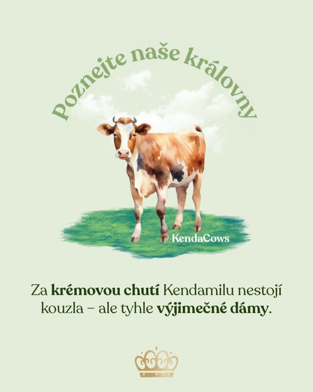 S plnotučným mlékem přichází i pořádná osobnost. 👑⁠ A to platí i pro naše KendaKravičky z Kendamilu.⁠ 🐮
⁠
➡️ přejeď dál a seznam se s opravdovými královnami stojícími za vašimi oblíbenými Kendamil recepturami! 🍼