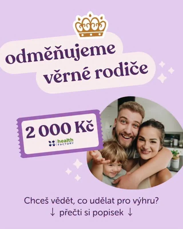 Nezapomeň, že ODMĚŇUJEME VĚRNÉ RODIČE! 🎉

A tentokrát zvedáme výhru! 🤑 Hraje se o voucher na 2000 Kč do našeho e-shopu @healthfactory_cz. Chceme tak odměnit naše věrné Kendarodiče, kteří pravidelně lajkují, komentují a sdílí naše příspěvky. 🫶

Další losování proběhne na začátku příštího měsíce na tomto profilu, kdy vylosujeme jednoho rodiče, který je součástí naší Kendarodiny a pravidelně s námi drží krok. Tak nezapomeň – každá reakce se počítá. 💜