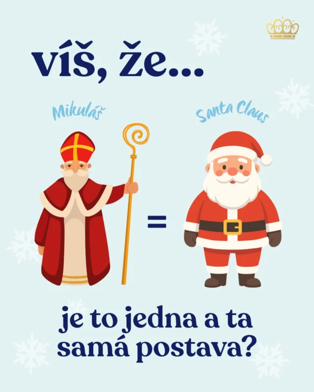 🎅 Historický biskup Mikuláš z Myry byl známý tím, že tajně pomáhal chudým, dával almužny, zachraňoval rodiny v nouzi a podporoval děti, které neměly nikoho, kdo by se jich zastal. 

🎁 Nešlo o “dárky” v dnešním slova smyslu, ale spíše o praktickou pomoc, kterou lidé nutně potřebovali.

🌟 Ta nejznámější legenda o Mikulášovi vypráví o třech chudých dcerách, které neměly věno, a hrozilo, že je otec bude muset prodat do otroctví.

💰 Mikuláš to zjistil a v noci jim tajně hodil do okna měšec zlata — aby měly věno a nemusely skončit v bídě.

🧦 Legenda říká, že měšce dopadly do ponožky nebo bot, které sušily u ohně.
A přesně z tohoto motivu pochází dnešní americký zvyk, že děti nechávají punčochy a boty u krbu, aby jim Santa něco přinesl.

🧒 A proč se říká, že dával dárky dětem? Ve středověku byl Saint Nicholas brán jako ochránce dětí, a tak se jeho svátek začal slavit ve školách: děti dostávaly malé dárečky, symbolické sladkosti nebo ořechy a učily se o štědrosti. 

🌍 To už byl začátek tradice, která se rozšířila po celé Evropě a nakonec až do Ameriky a celého světa. Každá země si ho upravila podle vlastní kultury, ale základní příběh o tajné štědrosti zůstal stejný. ❤️