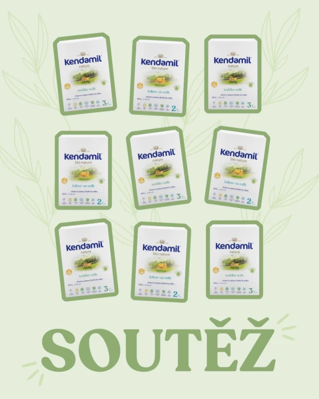 SOUTĚŽ o 3x 10 krabic Kendamil BIO Nature 🌿🎁🍼

Chceš vyhrát zásobu deseti 600g balení Kendamil BIO Nature 2 nebo Kendamil Nature 3 v hodnotě 3 190 Kč?

👉 Napiš nám do komentáře co je pro tebe při výběru mlíčka pro miminko nejdůležitější a proč? 💚

Po víkendu (9. 2. 2026) vylosujeme 3 výherce. Výherci budou označeni u svého výherního komentáře pod tímto příspěvkem. Přejeme hodně štěstí! 🍀