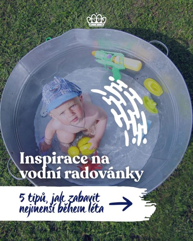 Užij si s miminkem srpnové dny naplno! Máme pro tebe pár zábavných tipů na parádní vodní radovánky. 💧⛵