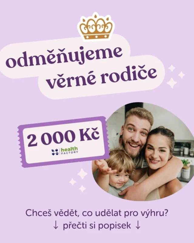 Nezapomeň, že... ODMĚŇUJEME VĚRNÉ RODIČE! 🎉

Hraje se o voucher na 2000 Kč/80 € do našeho e-shopu @healthfactory_cz nebo @healthfactory_sk. Chceme tak odměnit naše věrné Kendarodiče, kteří pravidelně lajkují, komentují a sdílí naše příspěvky. 🫶

Losování vždy probíhá na začátku dalšího měsíce na tomto profilu, kdy vylosujeme jednoho rodiče, který je součástí naší Kendarodiny a pravidelně s námi drží krok. Tak nezapomeň – každá reakce se počítá. 💬💜