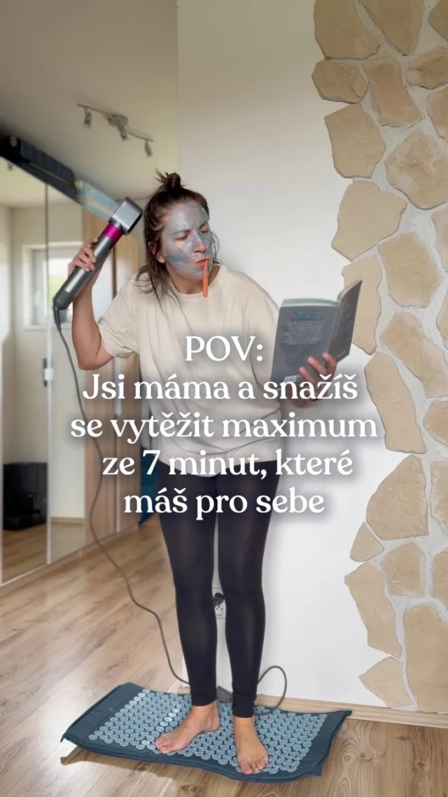 Když máš na mateřské konečně 7 minut jen pro sebe a chceš je využít NAPLNO. 🤣💜