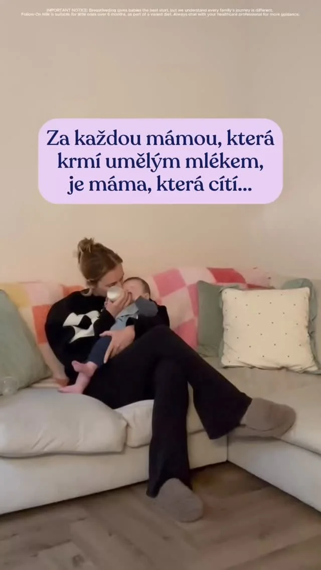 Všem rodičům, kteří krmí umělým mlékem a někdy pocítili vinu nebo odsouzení: Nevíme, jaká cesta vás dovedla až sem, ale stojíme při vás na každém jejím kroku. 💗

Každý příběh je jedinečný a na každém záleží. Nejdůležitější je spokojené miminko a maminka, která je v pohodě. 💕

❗️🤱 Kojení je nejlepší způsob výživy. Kojenecká výživa by měla být používána pouze na doporučení lékaře. Způsob použití a další informace na obalech. Potravina pro zvláštní výživu.