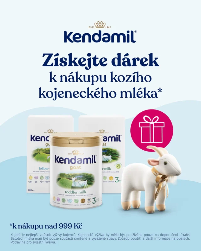 K nákupu kozích kojeneckých mlék Kendamil nad 999 Kč/39,99 € získáte jako dárek roztomilou plyšovou kozičku Kendamil (15 cm). 🐐🎁

✅ Akce platí na @healthfactory_cz a @healthfactory_sk od 10. 8. do 16. 8. 2026, nebo do vyprodání zásob a rozdání všech dárků.

❌ Neplatí na počáteční mléčnou výživu.